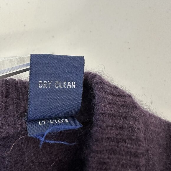 Grant Thomas Two Ply Cashmere Sweater Vest Size L Purple Vintage - Picture 7 of 8